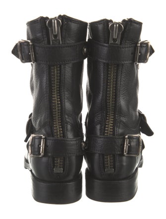 Frye Leather Moto Boots