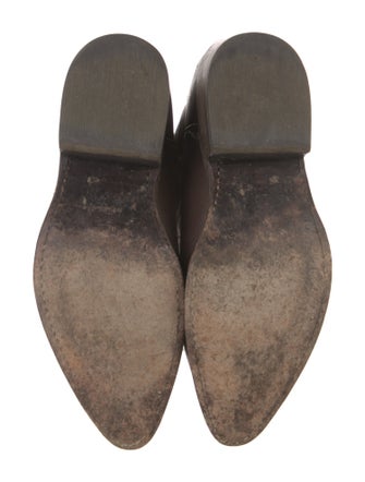 Frye Leather Embroidered Accent Western Boots