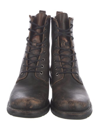 Frye Leather Combat Boots