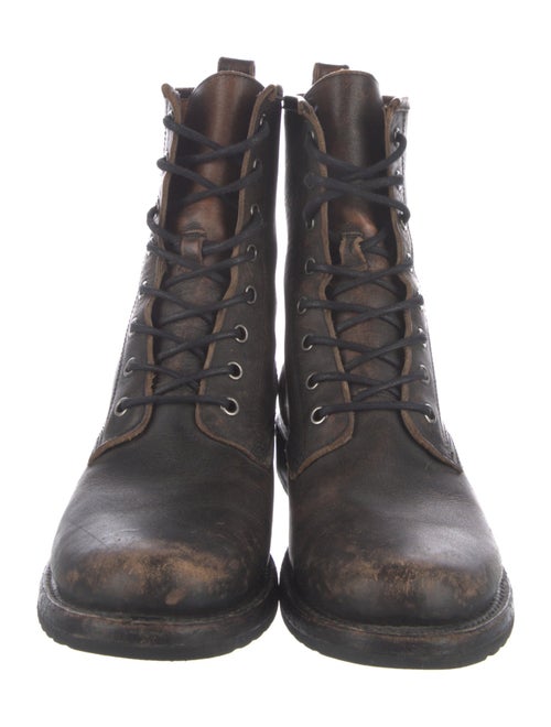 Frye Leather Combat Boots