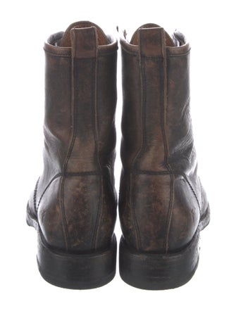 Frye Leather Combat Boots