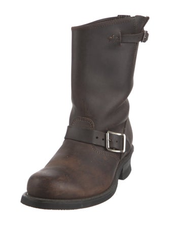 Frye Leather Moto Boots