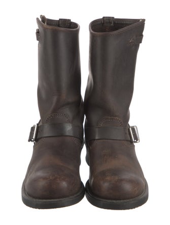 Frye Leather Moto Boots