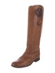 Frye Leather Lasercut Accents Riding Boots