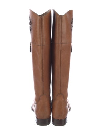 Frye Leather Lasercut Accents Riding Boots