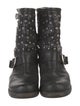 Frye Leather Lasercut Accents Moto Boots