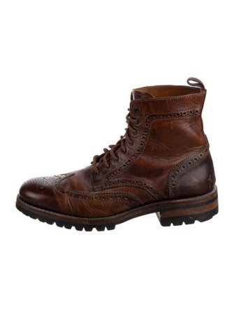 Frye Leather Lace-Up Boots