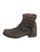 Frye Suede Moto Boots