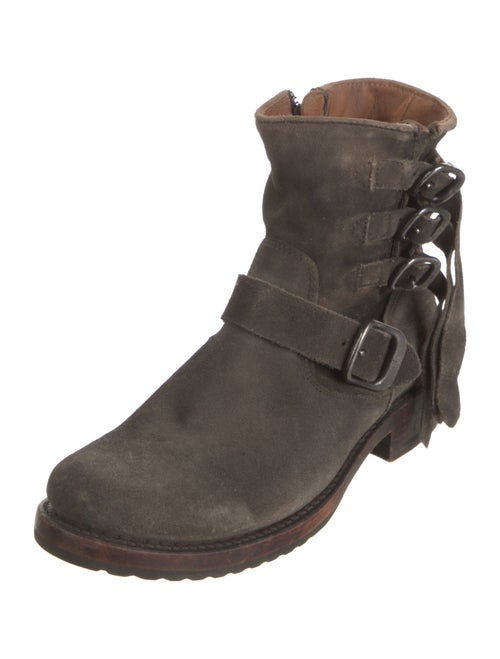 Frye Suede Moto Boots