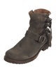 Frye Suede Moto Boots