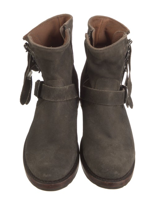 Frye Suede Moto Boots