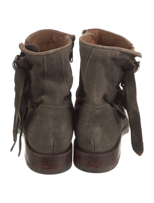 Frye Suede Moto Boots