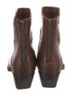 Frye Leather Embroidered Accent Western Boots