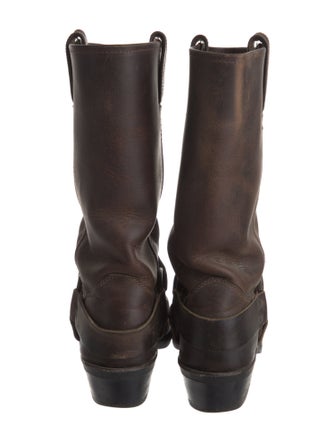 Frye Leather Moto Boots