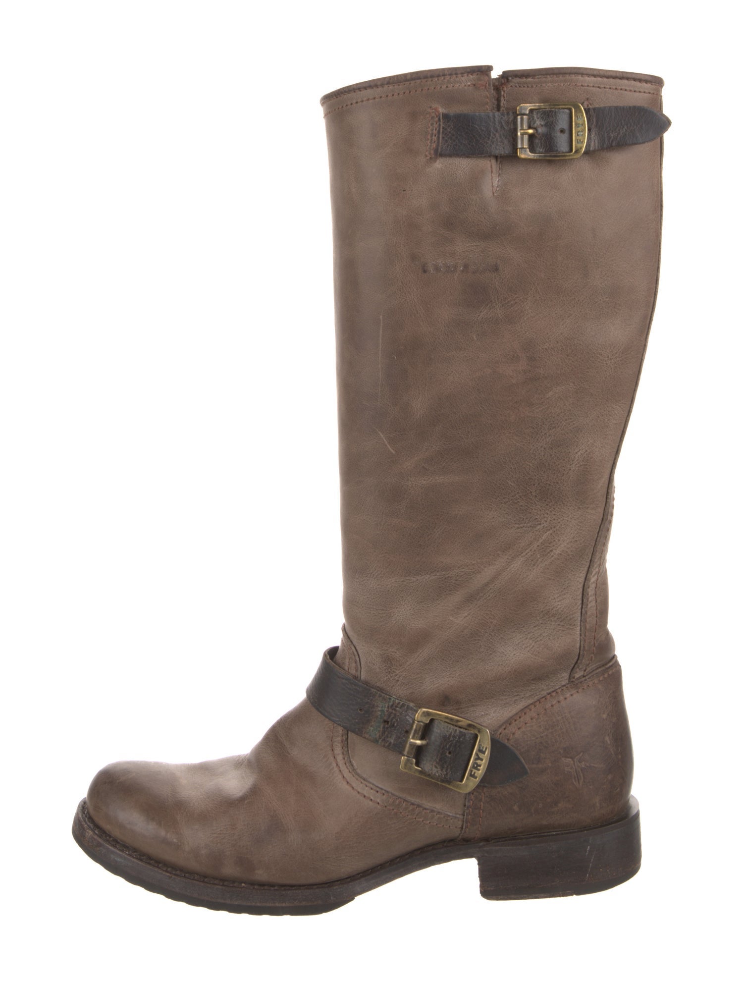 Frye Leather Moto Boots