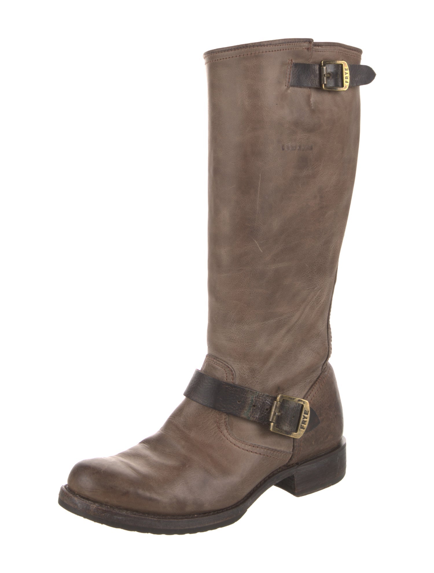 Frye Leather Moto Boots
