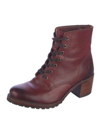 Frye Leather Combat Boots