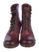 Frye Leather Combat Boots