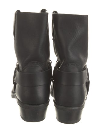 Frye Leather Studded Accents Moto Boots