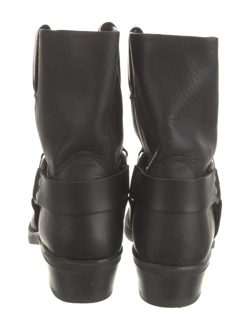 Frye Leather Studded Accents Moto Boots