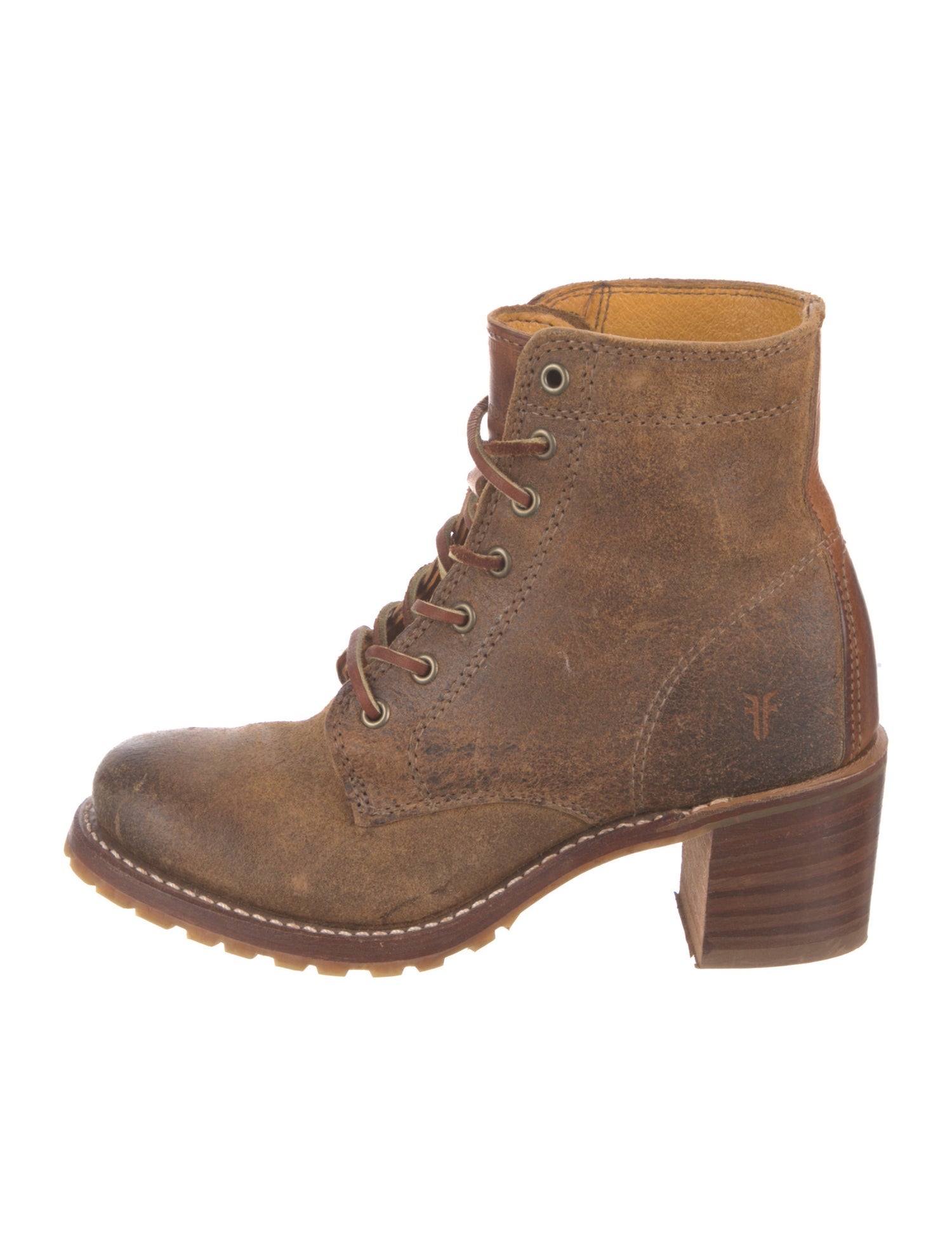 Frye Suede Combat Boots