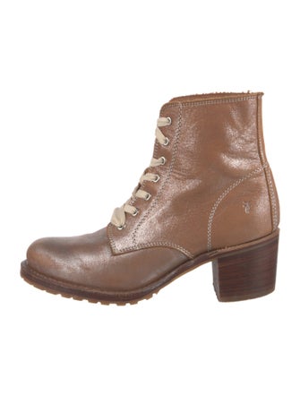 Frye Leather Combat Boots
