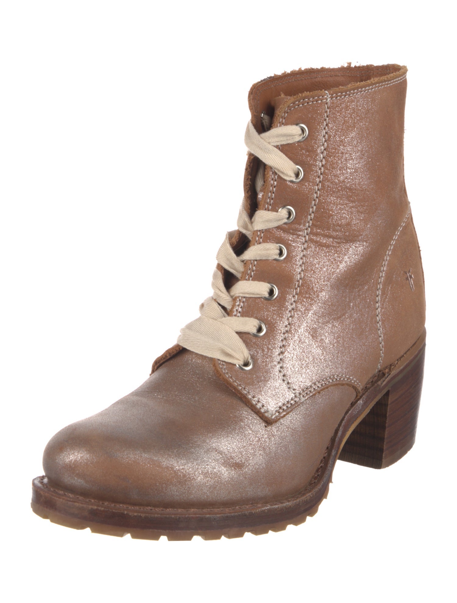 Frye Leather Combat Boots