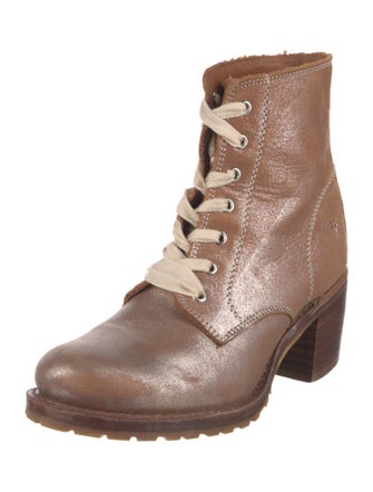 Frye Leather Combat Boots