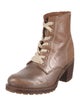 Frye Leather Combat Boots