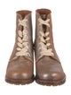 Frye Leather Combat Boots
