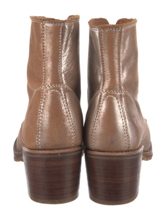 Frye Leather Combat Boots