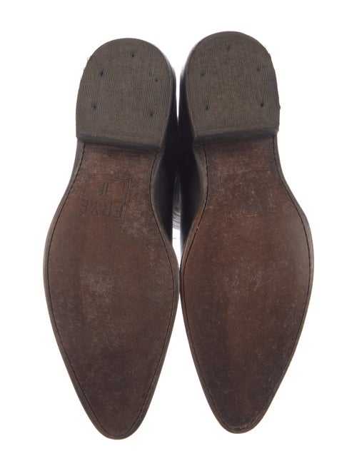 Frye Leather Embroidered Accent Western Boots