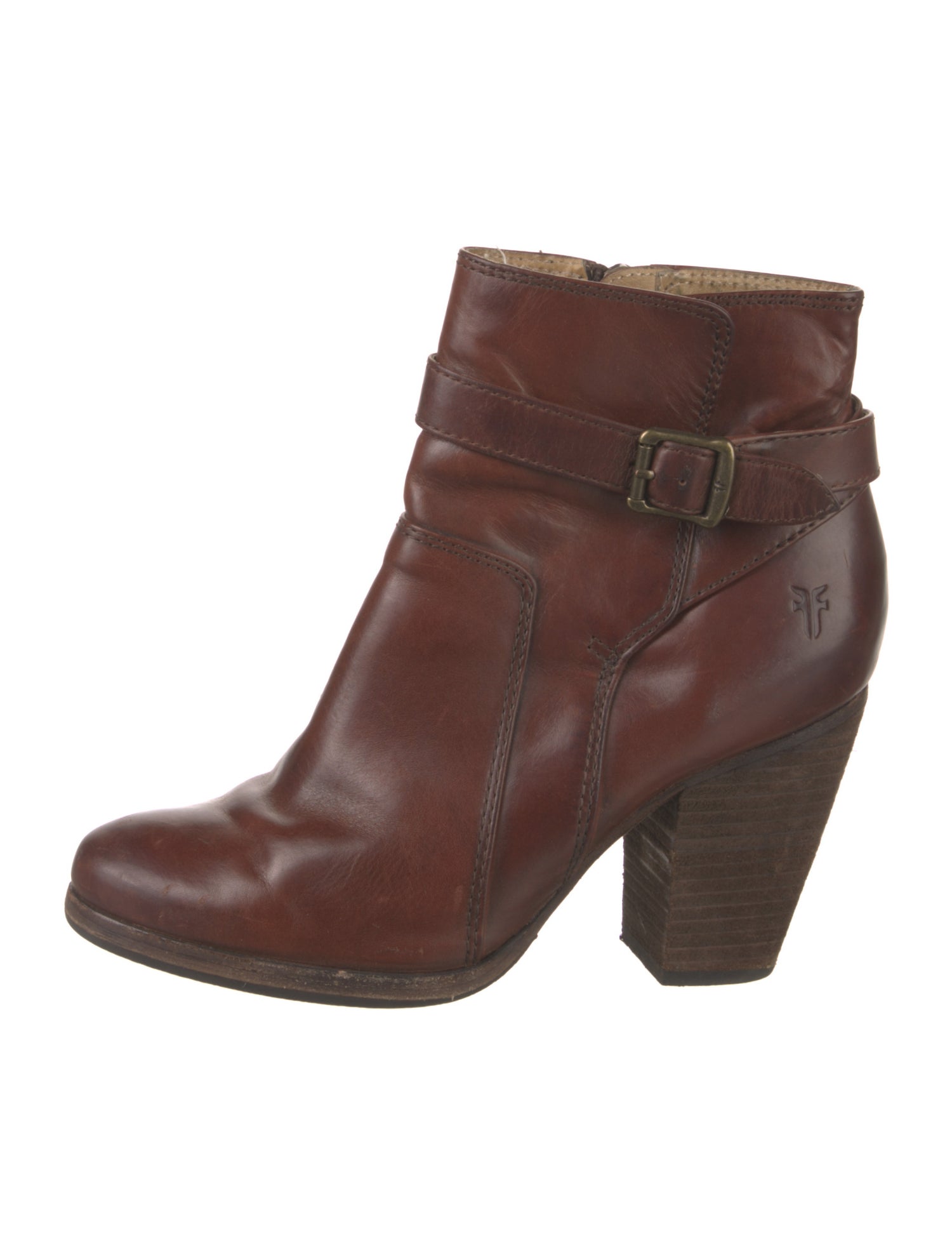 Frye Leather Animal Print Boots