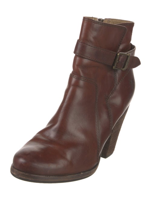 Frye Leather Animal Print Boots