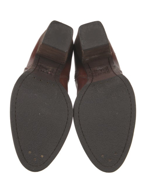 Frye Leather Animal Print Boots