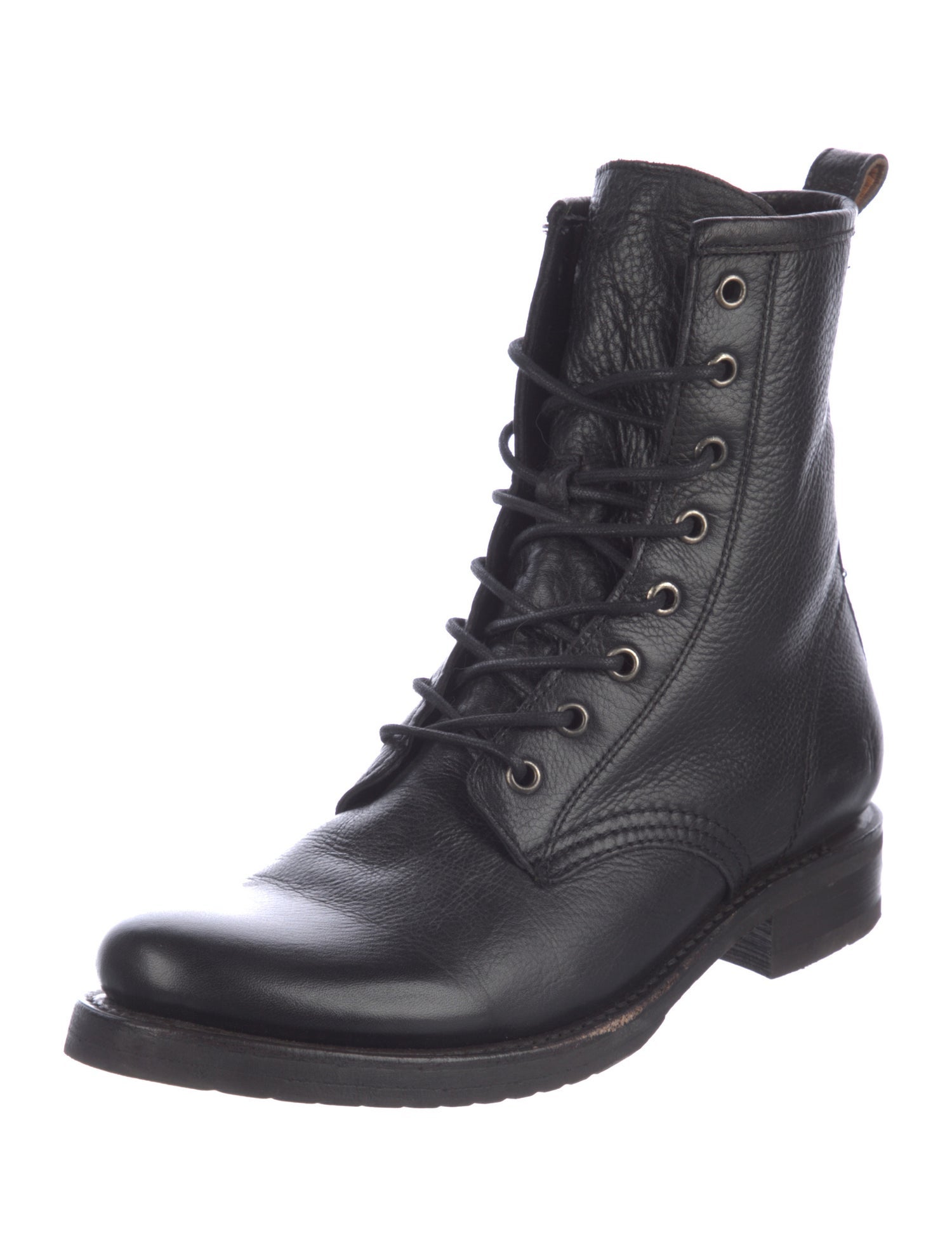 Frye Leather Combat Boots