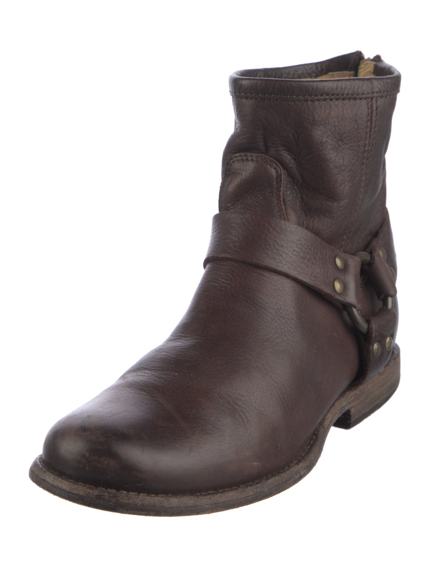 Frye Leather Moto Boots