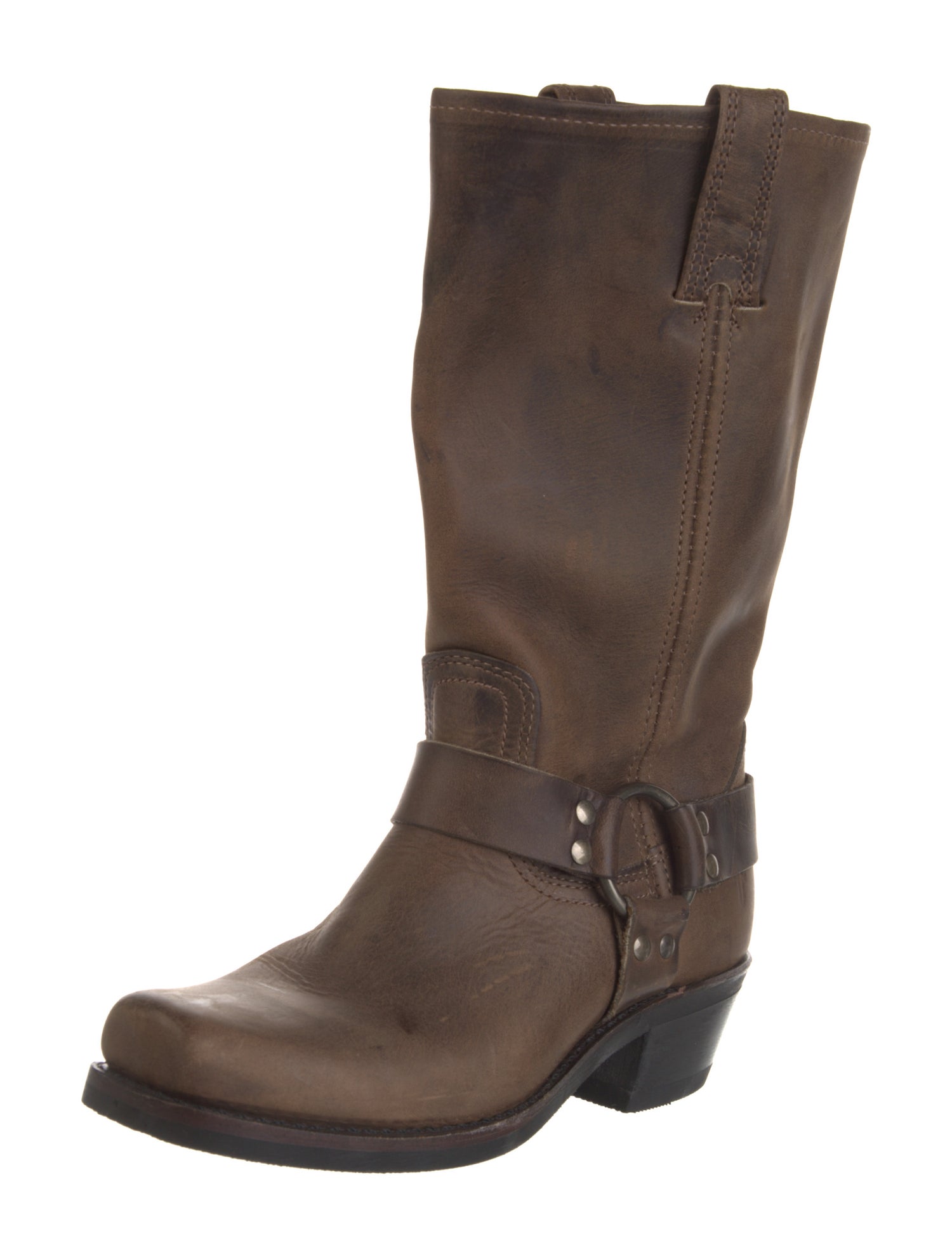 Frye Leather Moto Boots