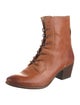 Frye Leather Colorblock Pattern Combat Boots