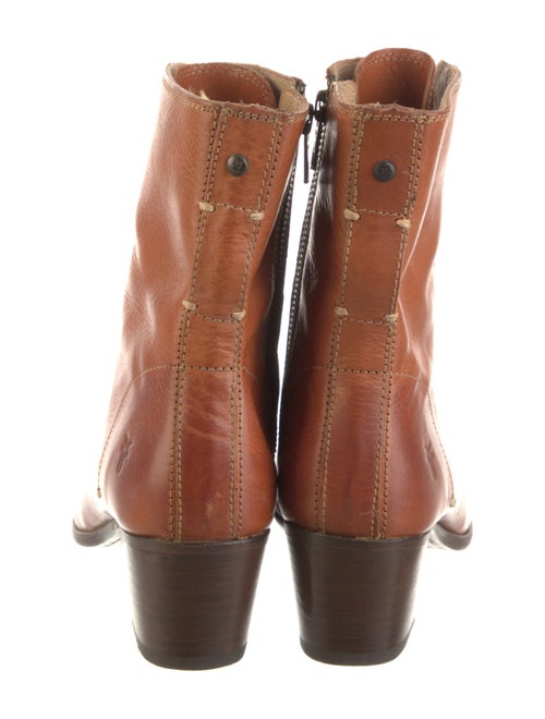 Frye Leather Colorblock Pattern Combat Boots