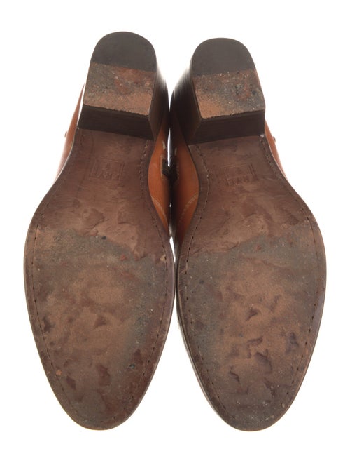 Frye Leather Colorblock Pattern Combat Boots