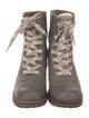 Frye Leather Colorblock Pattern Combat Boots