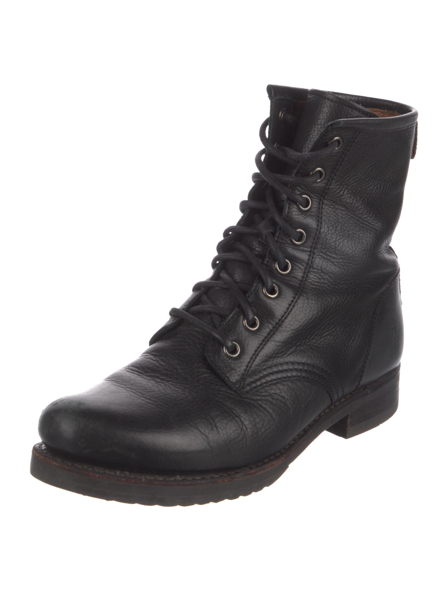 Frye Leather Combat Boots