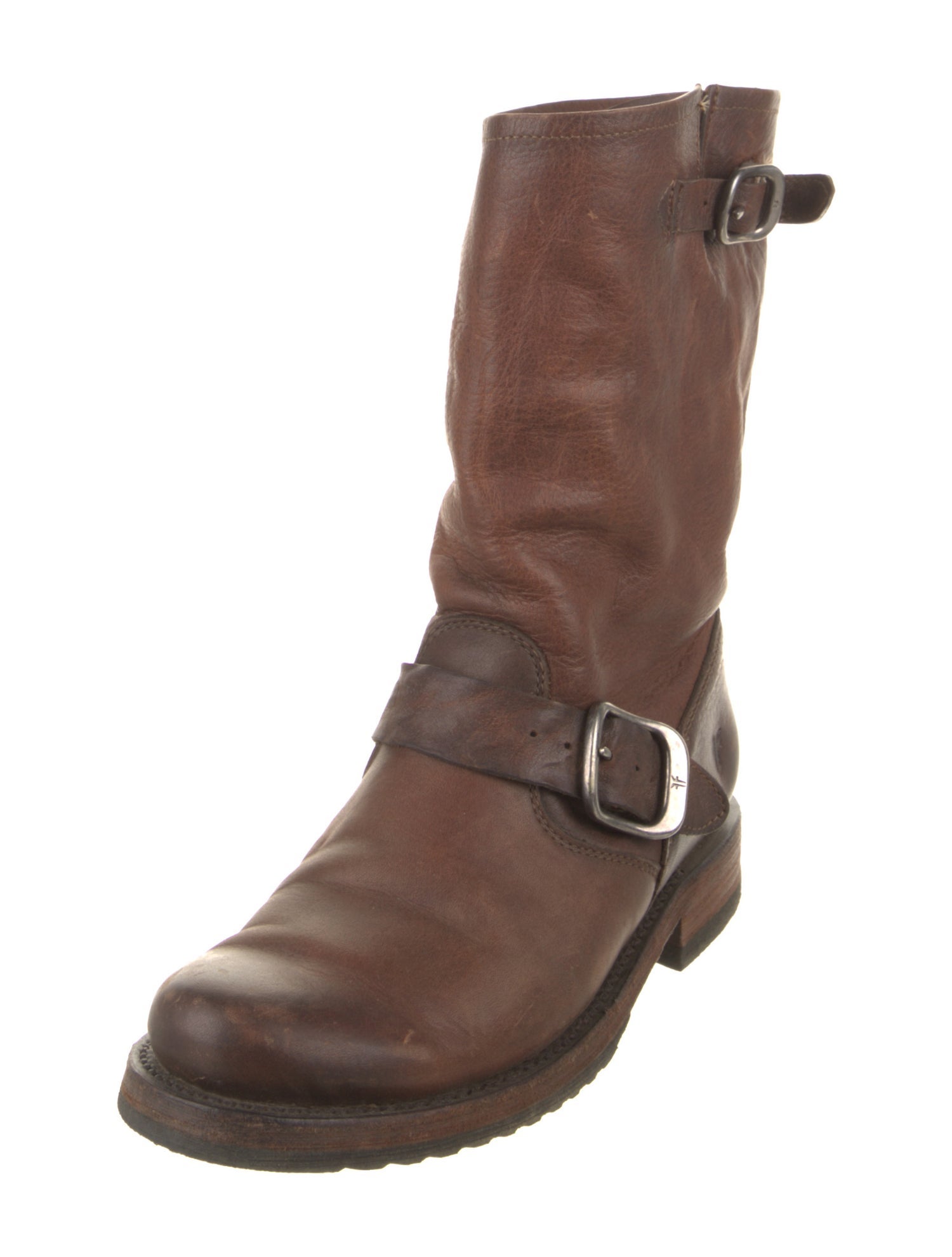Frye Leather Moto Boots