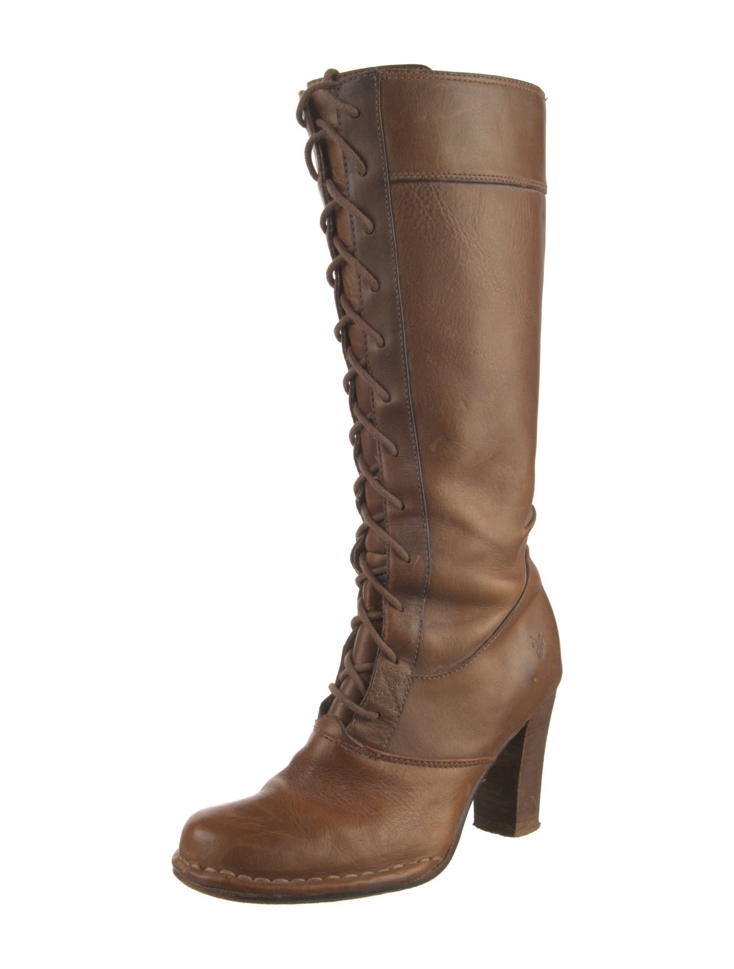 Frye Leather Lace-Up Boots