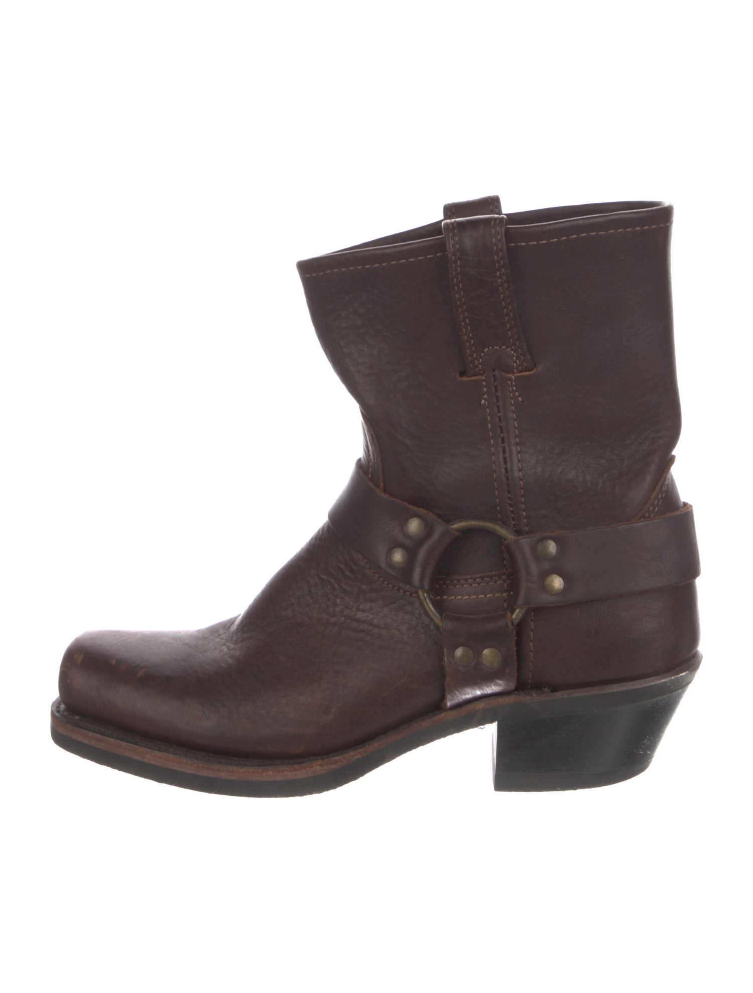 Frye Leather Moto Boots