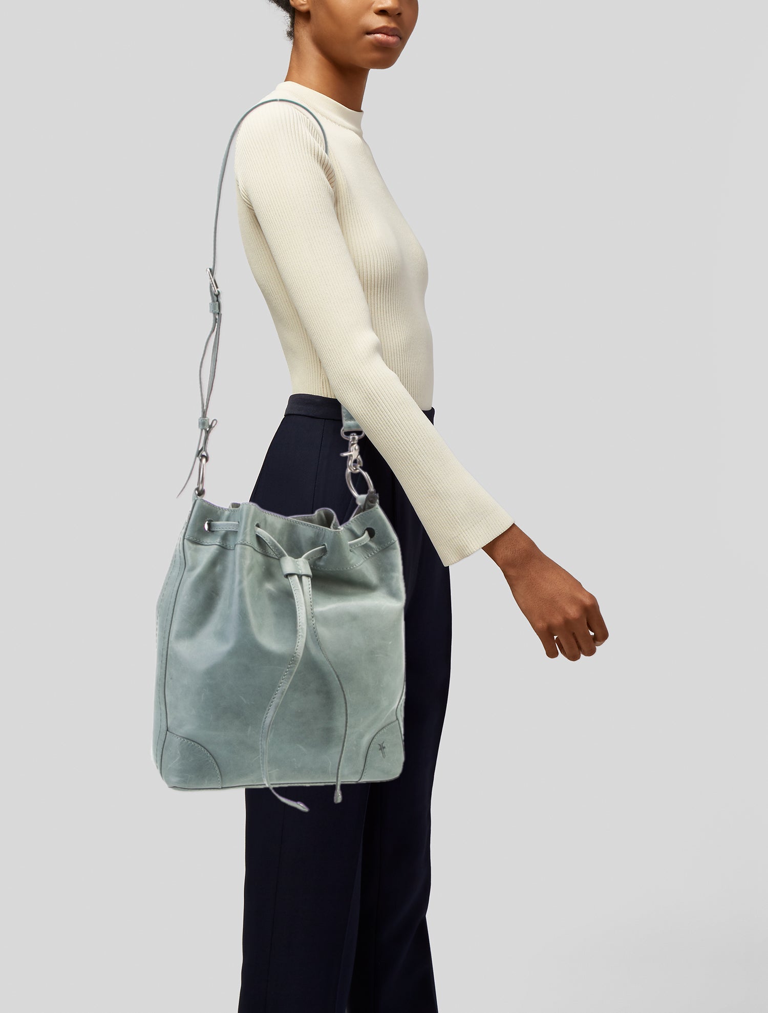 Frye Leather Bucket Bag