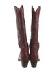 Frye Leather Embroidered Accent Western Boots