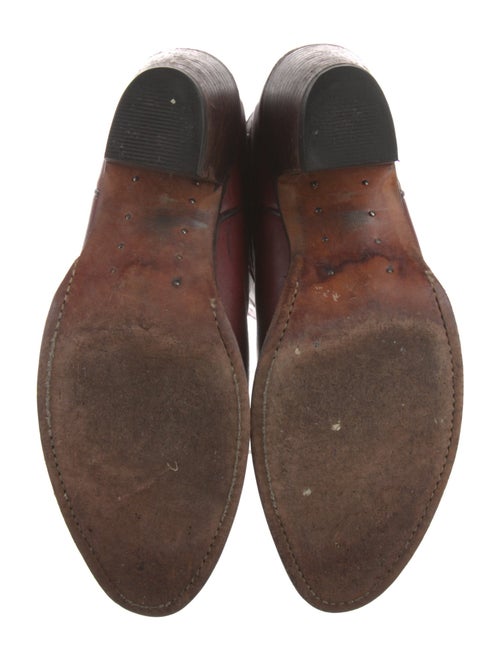 Frye Leather Embroidered Accent Western Boots