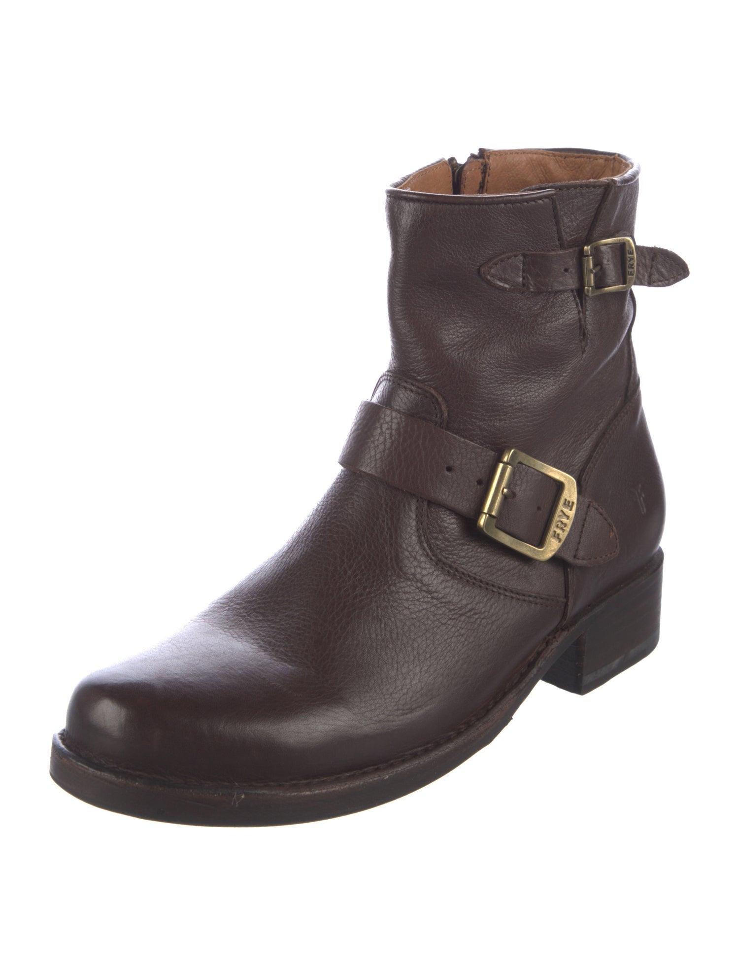 Frye Leather Moto Boots